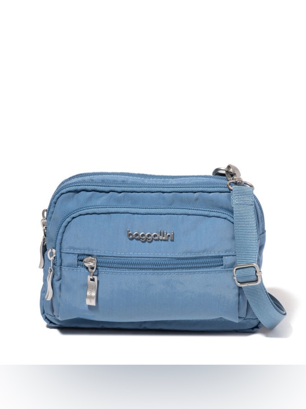 NEW Baggallini Triple Zip Crossbody Bag
